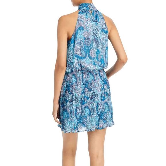 Ramy Brook Blue Paisley Mini Dress - Picture 2 of 8